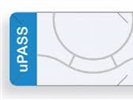 uPass UHF windshield tag with Impro branding